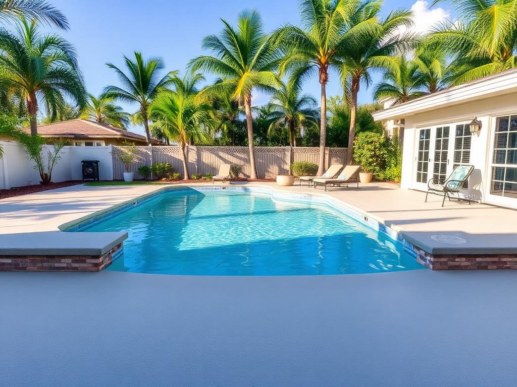 Pool deck painting and coating in St. Augustine